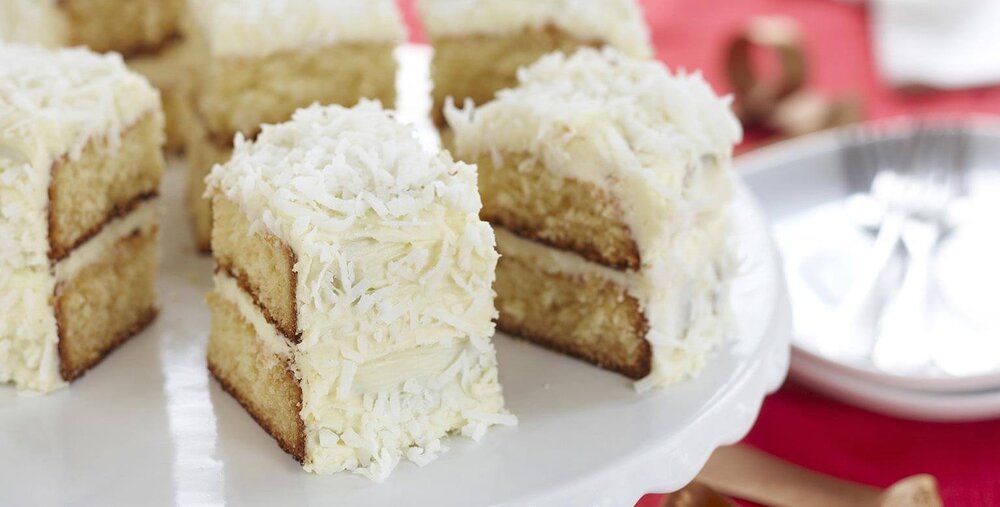 White Chocolate Coconut Layer Cake