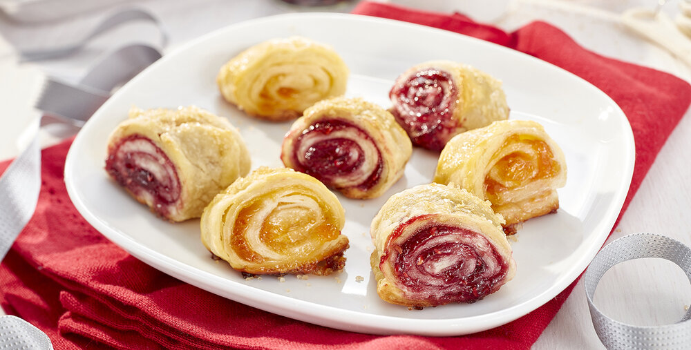 Jam Filled Rugalach Cookies